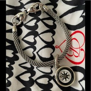 Charm Bracelet with Compass Charm